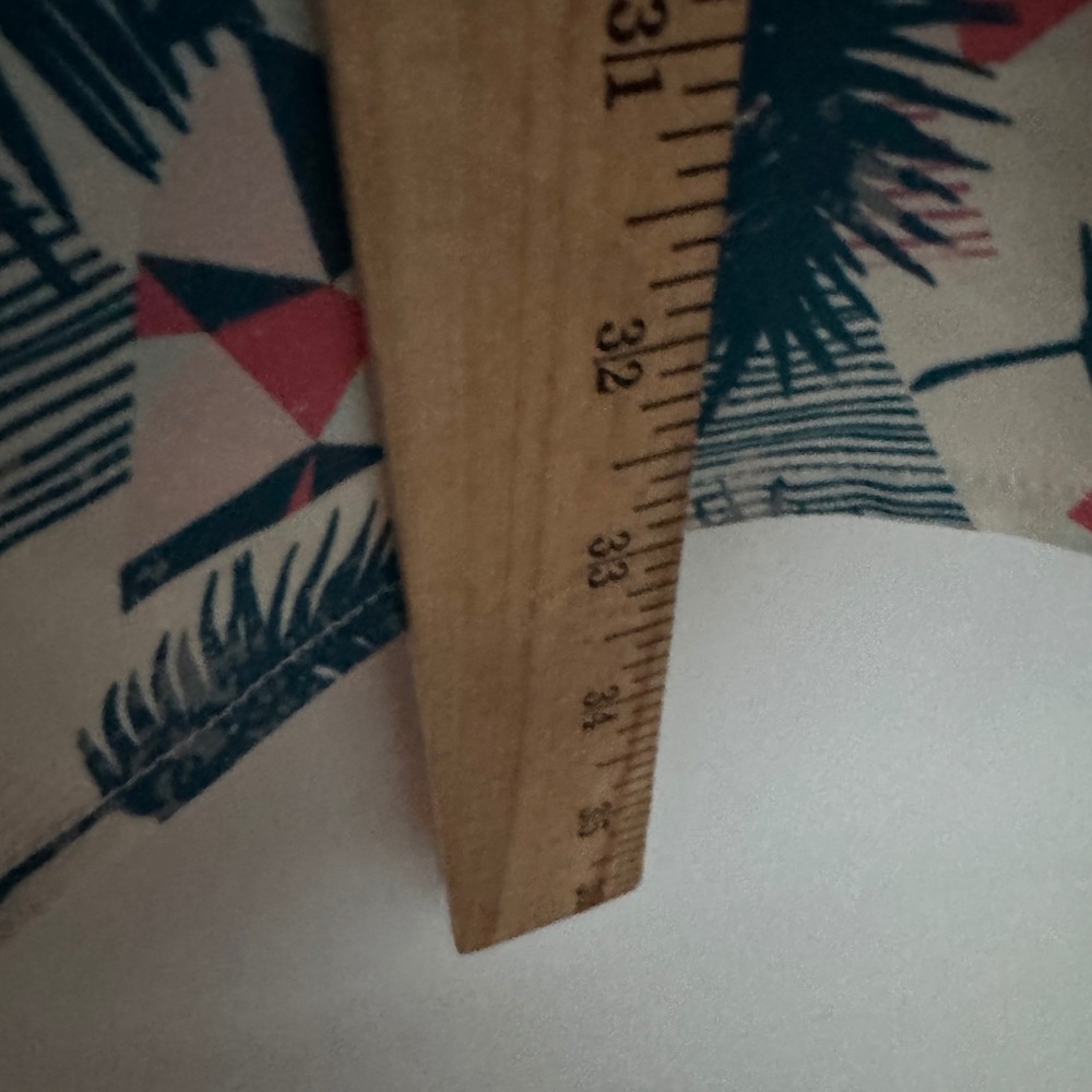 Dixxon Shirt Mens Large White Blue Palm Tree Shoreline Drive Party Performance - Picture 9 of 9